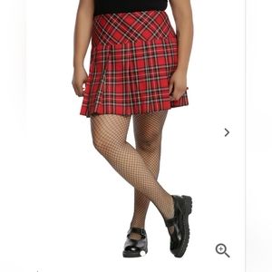 NWT Tripp/Royal Bones Plaid Mini Skirt